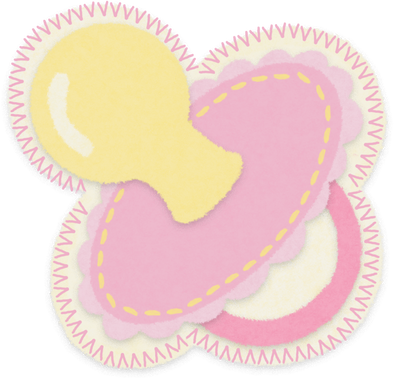 Realistic Felt Baby Planner Stickers Dummy Pacifier